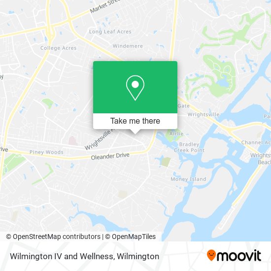 Wilmington IV and Wellness map