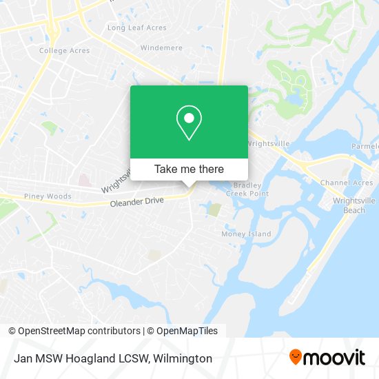 Jan MSW Hoagland LCSW map