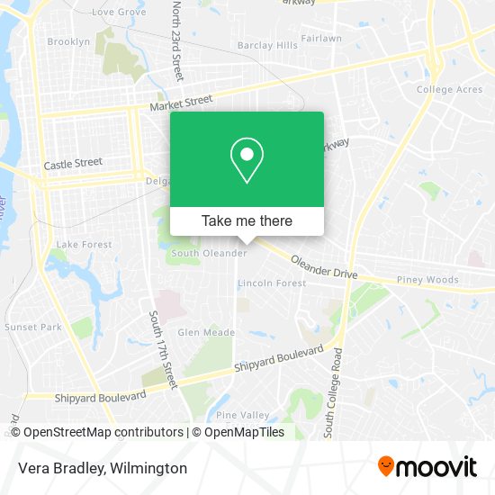 Mapa de Vera Bradley