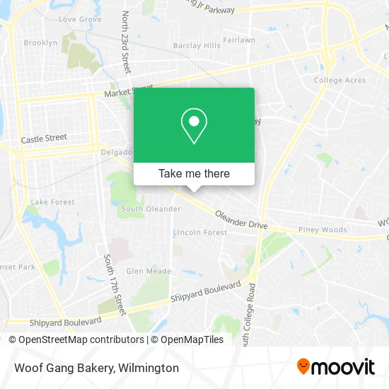 Mapa de Woof Gang Bakery
