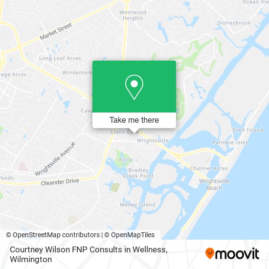 Mapa de Courtney Wilson FNP Consults in Wellness