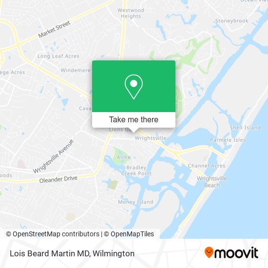 Lois Beard Martin MD map