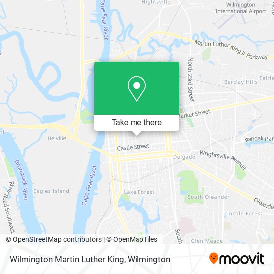 Mapa de Wilmington Martin Luther King