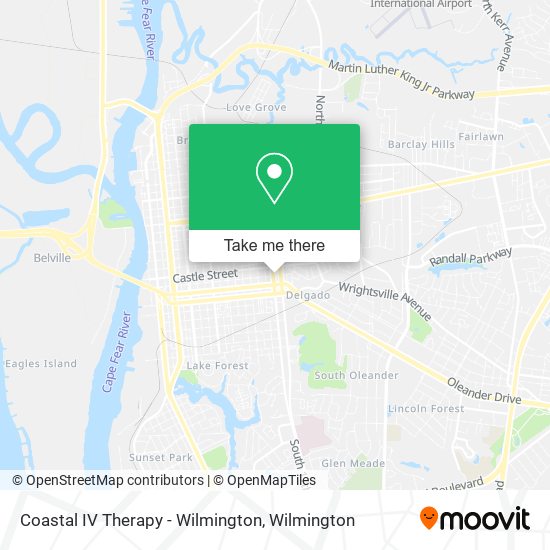 Mapa de Coastal IV Therapy - Wilmington