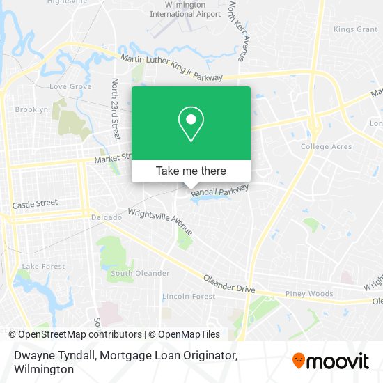 Mapa de Dwayne Tyndall, Mortgage Loan Originator