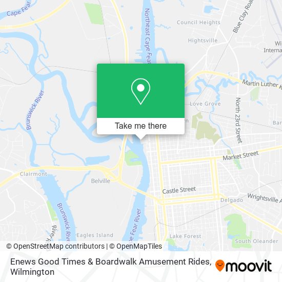 Mapa de Enews Good Times & Boardwalk Amusement Rides