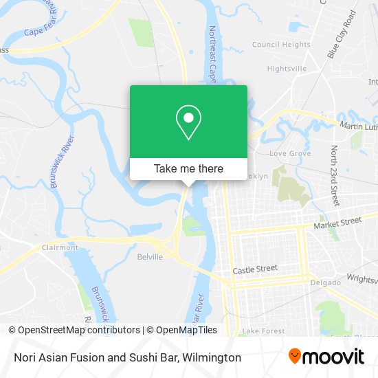 Mapa de Nori Asian Fusion and Sushi Bar