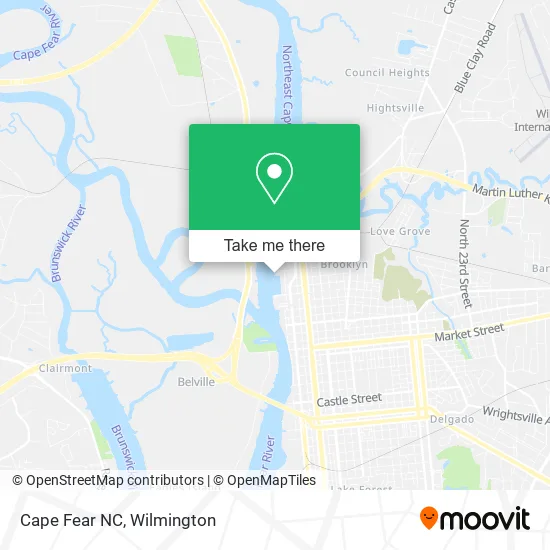 Cape Fear NC map
