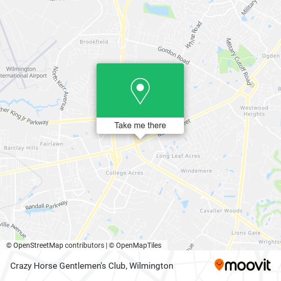 Crazy Horse Gentlemen's Club map