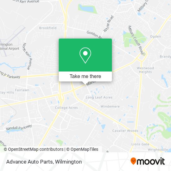 Advance Auto Parts map