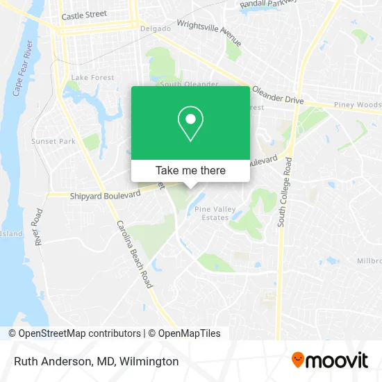 Ruth Anderson, MD map