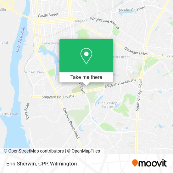 Mapa de Erin Sherwin, CPP