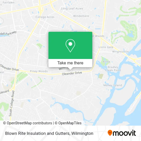 Blown Rite Insulation and Gutters map