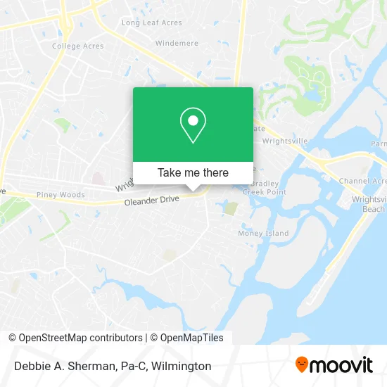 Debbie A. Sherman, Pa-C map