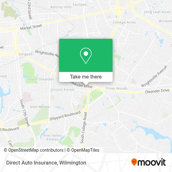 Direct Auto Insurance map