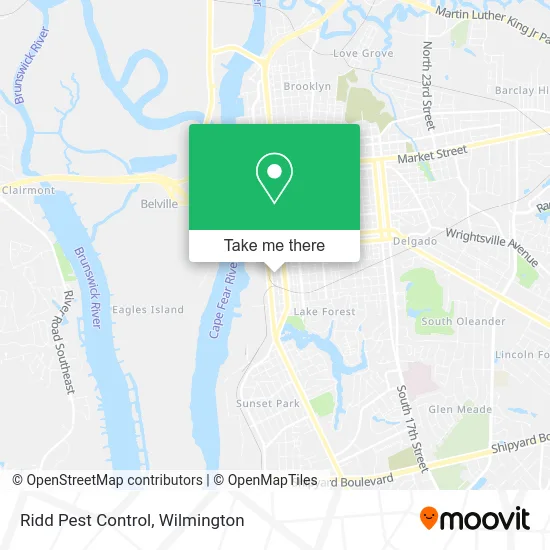 Ridd Pest Control map