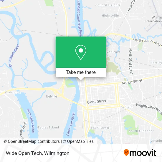 Wide Open Tech map