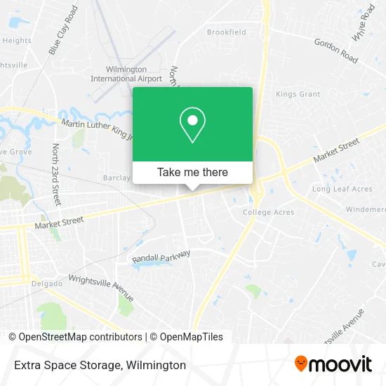 Mapa de Extra Space Storage