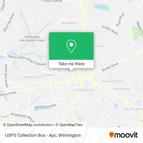 Mapa de USPS Collection Box - Apc