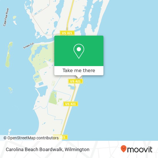 Carolina Beach Boardwalk map