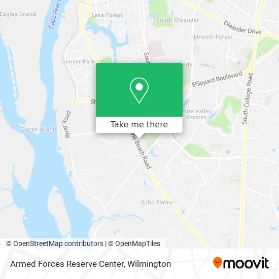 Armed Forces Reserve Center map