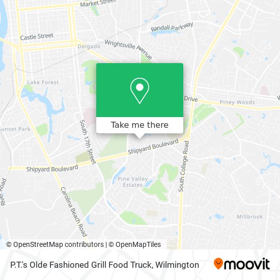 P.T.'s Olde Fashioned Grill Food Truck map