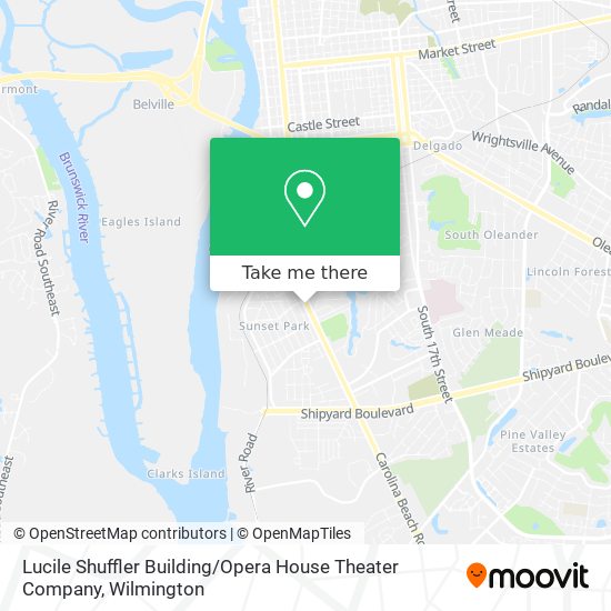 Mapa de Lucile Shuffler Building / Opera House Theater Company