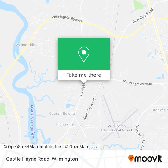 Castle Hayne Road map