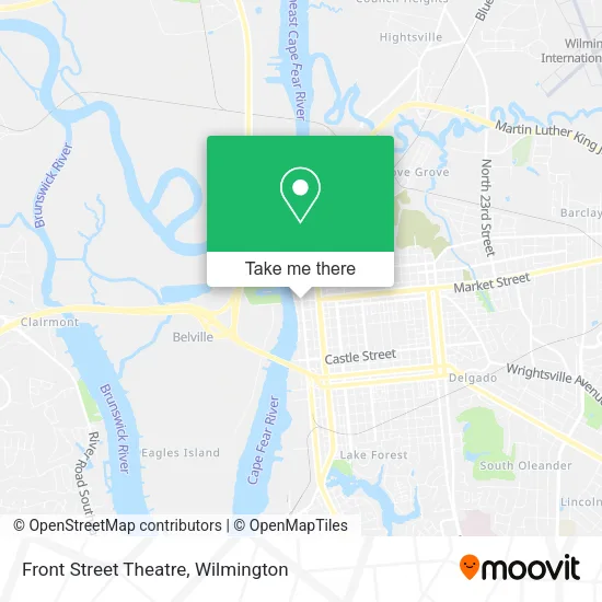 Front Street Theatre map