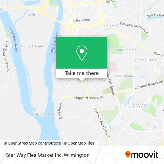 Star Way Flea Market Inc map