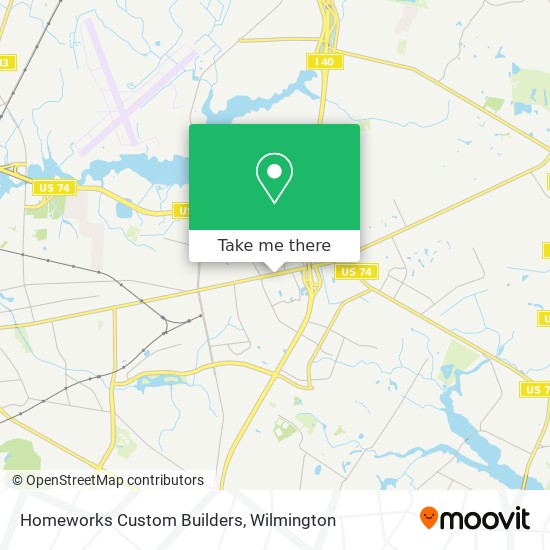 Homeworks Custom Builders map