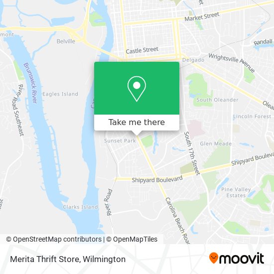 Mapa de Merita Thrift Store