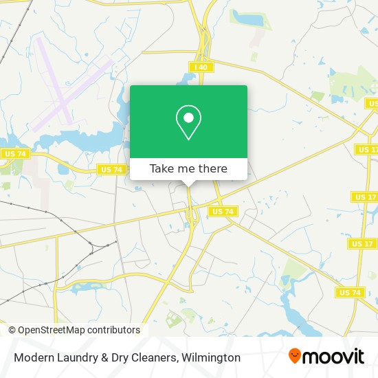 Modern Laundry & Dry Cleaners map