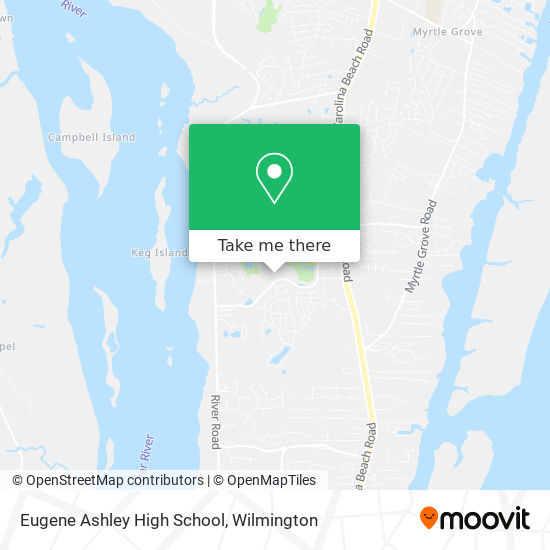 Eugene Ashley High School map