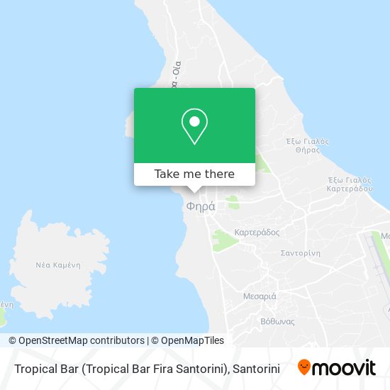 Tropical Bar (Tropical Bar Fira Santorini) map