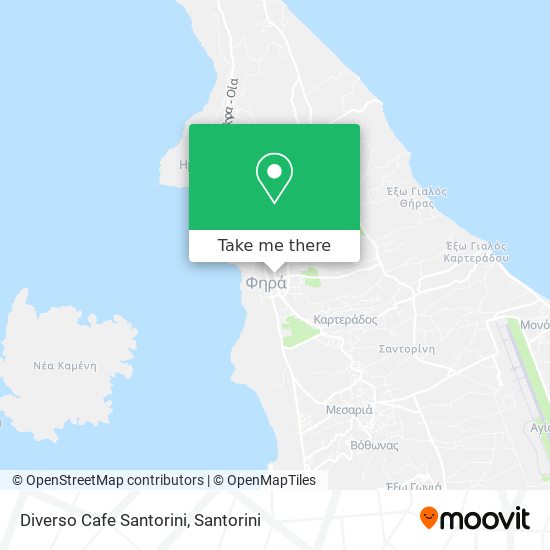 Diverso Cafe Santorini map