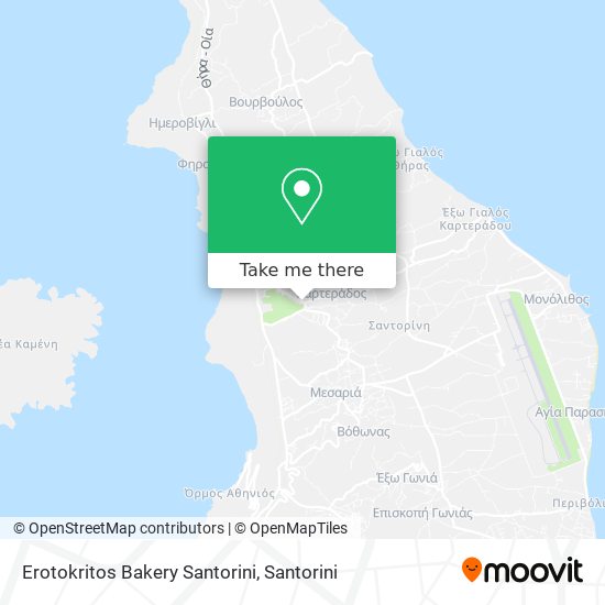 Erotokritos Bakery Santorini map