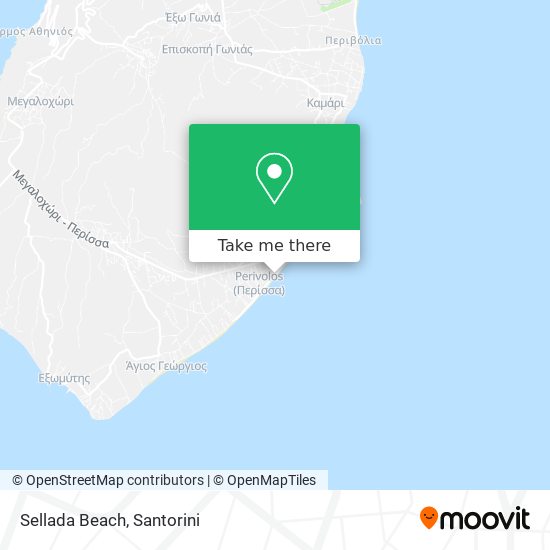 Sellada Beach map