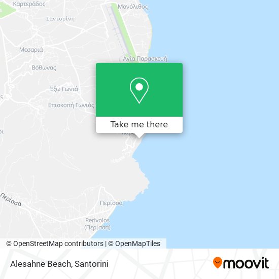 Alesahne Beach map