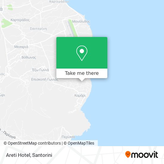 Areti Hotel map