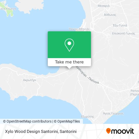 Xylo Wood Design Santorini map