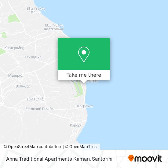 Anna Traditional Apartments Kamari map