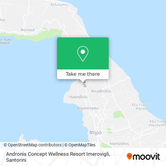 Andronis Concept Wellness Resort Imerovigli map