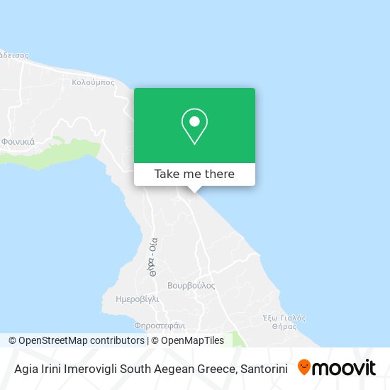 Agia Irini Imerovigli South Aegean Greece map