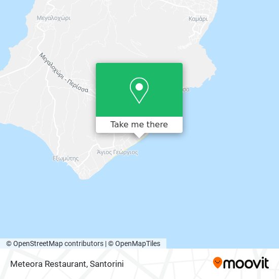 Meteora Restaurant map