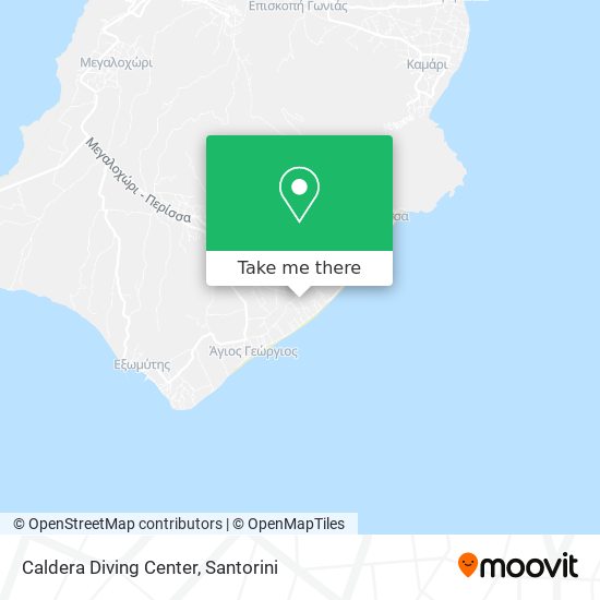 Caldera Diving Center map