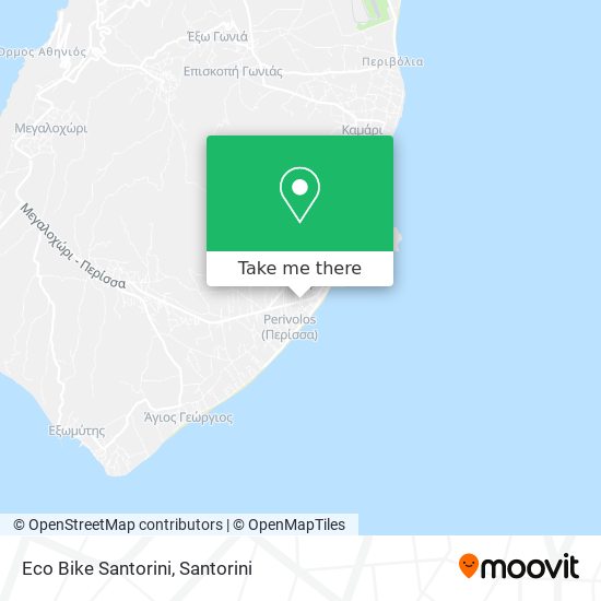 Eco Bike Santorini map