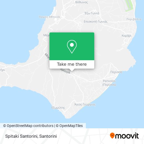 Spitaki Santorini map