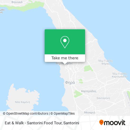 Eat & Walk - Santorini Food Tour map