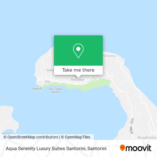 Aqua Serenity Luxury Suites Santorini map